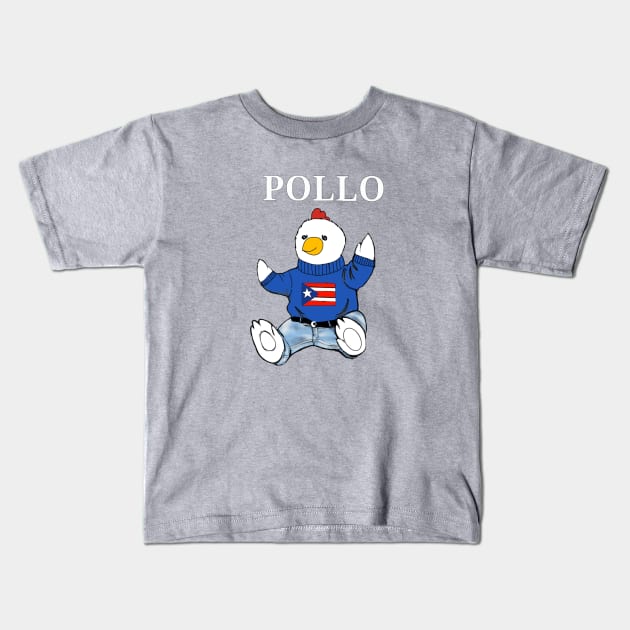 Pollo de Puerto Rico Kids T-Shirt by Duendo Design